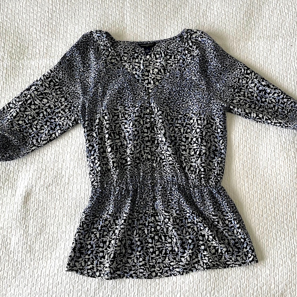 Banana Republic | Floral Peplum Blouse